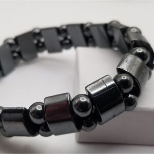 Hematite midnight black healing bracelet B215